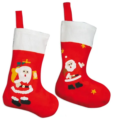 Produktbild von Nikolausstrumpf Nikolaus Beutel Weihnachten 36 cm Hoch Geschenkstrumpf