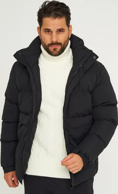 Produktbild von SOULSTAR Herren Winterjacke S2TIMA Herren Pufferjacke mit Kapuze warme Steppjacke Mens Jacket