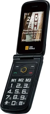 Produktbild von AGM M8 FLIP, Klapphandy, Dual-SIM, 7,11 cm (2.8"), 1500 mAh, Schwarz
