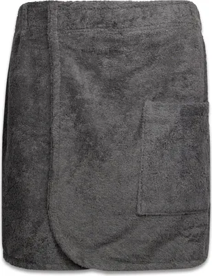 Produktbild von Herren Saunakilt Frottee, grau, 100% Baumwolle, L/XL