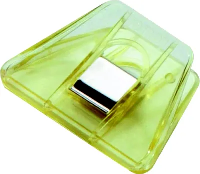 Produktbild von Briefklemmer Signal 2 70x50mm kristallgelb Packung mit 10 Stück