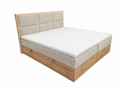 Produktbild von KSHOMECONCEPT Boxspringbett Loly 200x200 cm H4 Taschenfederkern Beige