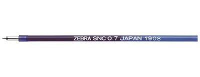 Náplň do guľôčkového pera, 0,24 mm, ZEBRA "SNC", modrá