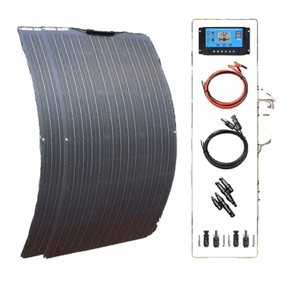 Immagine prodotto di Kit di pannelli solari, design flessibile, alta efficienza, 12V/24V, 200W