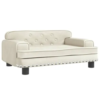 Produktbild von vidaXL Kindersofa Creme 70x45x30 cm Samt