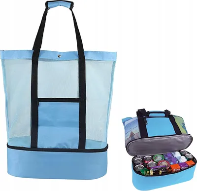 Immagine prodotto di BORSA DA SPIAGGIA MULTIFUNZIONALE PER LO SHOPPING DA PICNIC + SCAMBIATORE TERMALE scompartimento
