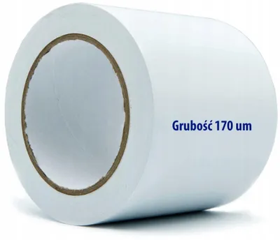 Produktbild von Selbstklebendes Warnband Boden weiß 100mm x 33m