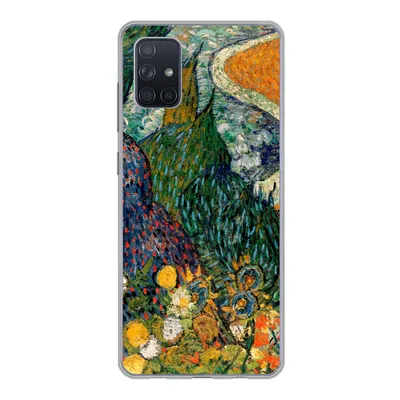 Produktbild von MuchoWow® Handyhülle Schutzhülle Hülle für Samsung Galaxy A71 Erinnerungen an den Garten von Etten - Vincent van Gogh Silikon Softcase Handy Hülle - Kartenbesitzer