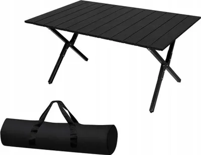 Zdjęcie produktu dla Stół Rozkładany Składany Ogrodowy Turystyczny Kempingowy 90X60Cm Kompaktowy
