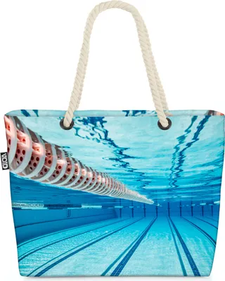 Produktbild von VOID Schwimmbad Hallenbad Schwimmen Strandtasche Shopper 58x38x16cm 23L XXL Einkaufstasche Tasche Reisetasche Beach Bag