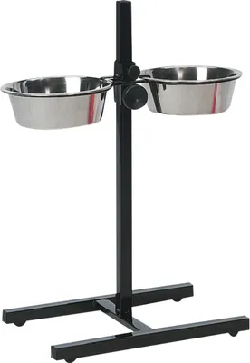 Obrázok produktu pre FLAMINGO H-stojan s 2 miskami Otis 2,5 l 25 cm