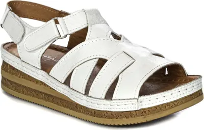 Produktbild von Schuhe Weiß Naturleder mit 2 Klettverschlüssen L449011001
