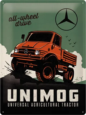 Obrázok produktu pre Nostalgic-Art - Plechový tanier 30 x 40 cm - Daimler Truck - Unimog