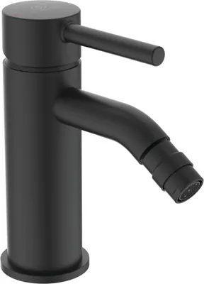 Produktbild von Ideal Standard Bidetarmatur Ceraline Ausladung 106mm BC197XG Schwarz (Silk Black)