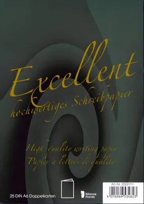Produktbild von Doppelkarten A6 Excellent 25 Stück weiß