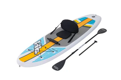 Produktbild von Hydro-Force™ SUP "White Cap" Stand-up-Paddling Board aufblasbar mit Sitzfunktion, 340x89x15 cm