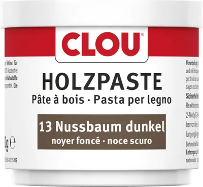 Produktbild von Clou Holzpaste 150 g nussbaum