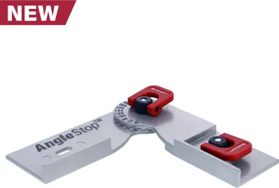 Image de Milescraft | T-Trax - AngleStop - Butée de rail réglable en angle avec profil en T