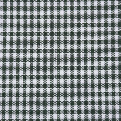 Produktbild von Baumwollstoff Meterware kariert weiß dunkelgrün 2mm 1,4m
