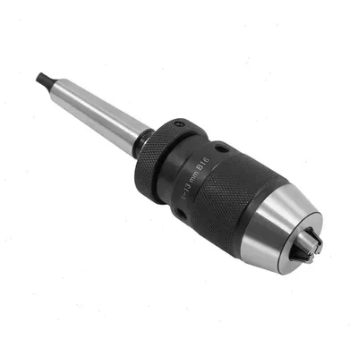 Obrázek produktu pro Sklíčidlo – bezklíčové rychloupínací sklíčidlo – Morseův kužel MT2/MK2 – upínací rozsah 1–13 mm – souosost 0,05 mm – ocel 40Cr – pro soustruh a frézku