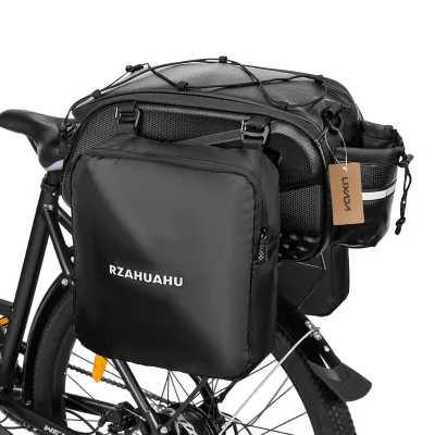 Produktbild von Lixada 3-in-1-Fahrradtraegertasche, wasserdichte Fahrrad-Ruecksitztasche mit 2 seitlichen Haengetaschen, Fahrrad-Gepaecktasche, Pannier-Umhaengetasche