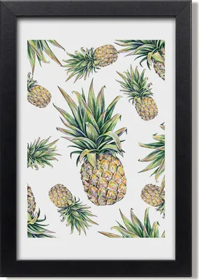 Produktbild von Bild 20x30 MDF-Rahmen, Wandkunst Ananas