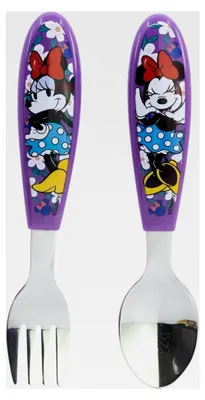 Produktbild von Set aus 2 Metallbestecken (Löffel und Gabel) Minnie Sunshine