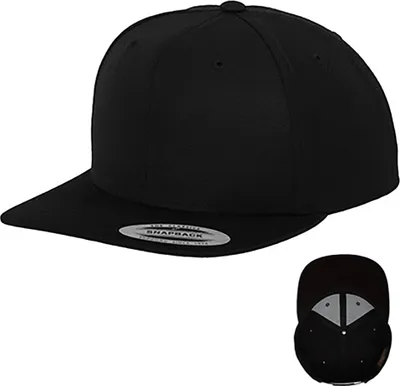 Produktbild von FLEXFIT 6089M | Classic Snapback Cap / Kappe / Mütze / Hut - Farbe: Black/Black - Größe: One Size