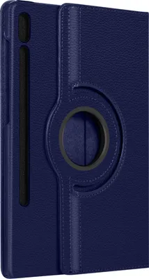 Image de Avizar, étui intégral à 360° pour Galaxy Tab S9 avec support pivotant et protection complète, bleu nuit