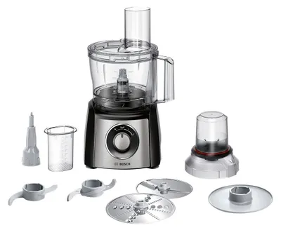 Obrázek produktu pro Bosch MCM3401M, 2,3 l, Černá, Nerezová ocel, Otočné, 1,2 m, Plast, Nerezová ocel