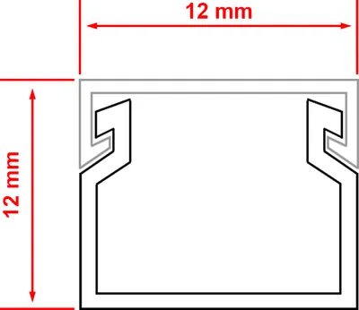Produktbild von Kabelkanal Installationskanal weiß selbstklebend schraubbar Kabelleiste PVC