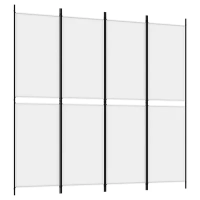 Produktbild von vidaXL 4-tlg. Paravent Weiß 200x200 cm Stoff