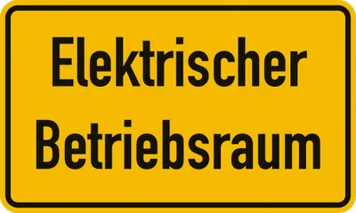 Produktbild von Schild PVC Elektrischer Betriebsraum 200x300mm