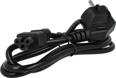 Produktbild von vhbw Netzkabel Schutzkontaktstecker für Kaltgeräte z.B. PC Monitor Computer Drucker Saugroboter - C5 Micky Mouse Kleeblatt Buchse, 1,2 m