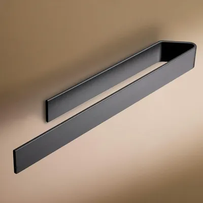 Productafbeelding van Famanu Handdoekhouder zonder boren - Zelfklevende wandhouder voor handdoeken - 40 cm, zwart
