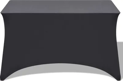 Image de vidaXL Housse de table extensible 2 pcs. 243 x 76 x 74 cm Anthracite