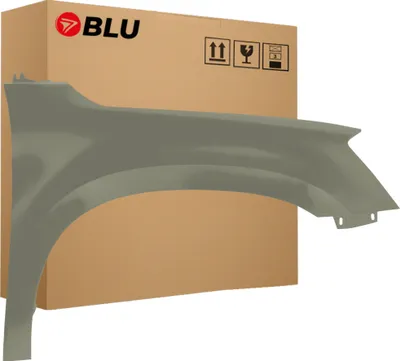 Zdjęcie produktu dla BLU Błotnik pasujący do Skoda Yeti 5L LF6X Prawy Zielony DschungelGrün | 2009-2013 | Przedni Przód | Lakierowany | Gotowy do montażu | Stal