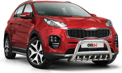 Image de Pare-Buffle Avant Pour Kia Sportage 2015-2021 en Acier Inoxy Argent