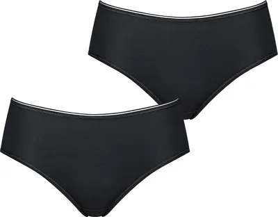 Produktbild von sloggi Damen Midislip 2-Pack Feel Sensational - BLACK - Größe 44