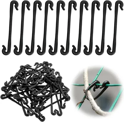 Imagen del producto de Clips de plástico para plantas, 200 unidades, sujetadores para tomates y plantas trepadoras, para uso en jardines