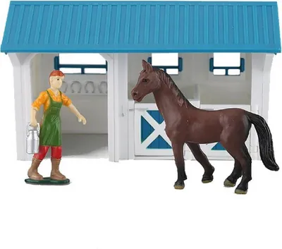 Immagine prodotto di Dutch Farm Paardenstal met Figuur en Paard