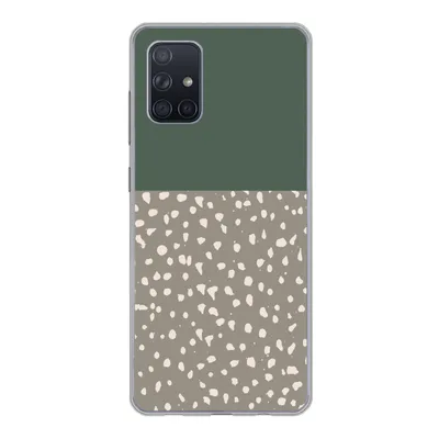 Produktbild von MuchoWow® Handyhülle Schutzhülle Hülle für Samsung Galaxy A51 Polka dot - Grün - Muster Silikon Softcase Handy Hülle - Schutzabdeckung