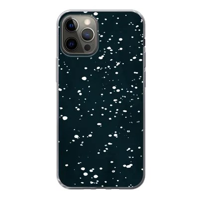 Produktbild von MuchoWow® Handyhülle Schutzhülle Hülle für iPhone 13 Pro Polka dots - Schwarz - Weiß Silikon Softcase Handy Hülle - Handy-Tasche