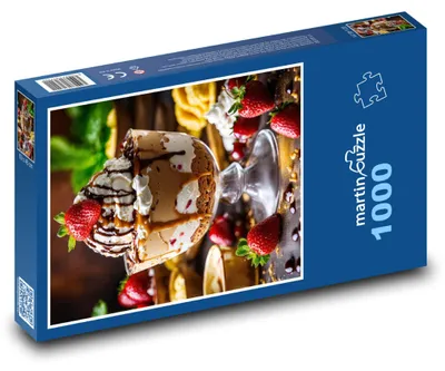 Obrázok produktu pre Puzzle 1000 Jahodová zmrzlinová radosť - martinpuzzle
