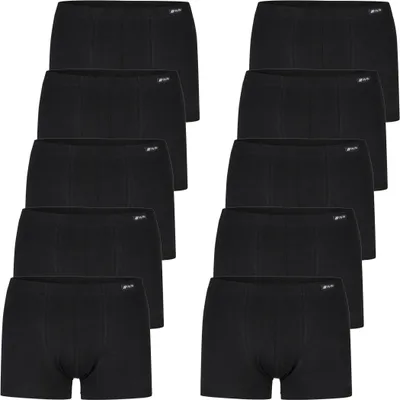 Produktbild von City Life 10er Pack Herren Jersey Pant Boxer Shorts Sparpack M - 4XL - Farbe: schwarz, Grösse: L