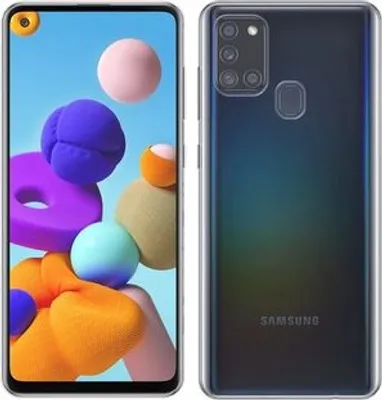 Produktbild von cofi1453® Silikon Hülle Basic kompatibel mit Samsung Galaxy A21s (A217F) Case TPU Soft Handy Cover Schutz Transparent
