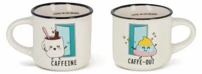 Produktbild von Legami Espresso For Two 2 Coffee Mugs Poo, 2-tlg., Espressotasse, Tasse, 50 ml, MM0019