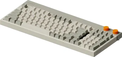 Produktbild von Lofree Block Kabellose Mechanische Tastatur Retro Bluetooth / 2.4GHz / USB-C, QWERTY Layout, Hellgrau