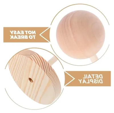 Produktbild von Holz Perückenständer für Puppen Stabiler Aufbewahrungsständer Mini-präsentationsständer für Zuhause und Fotografie Puppenperückenhalter aus Holz