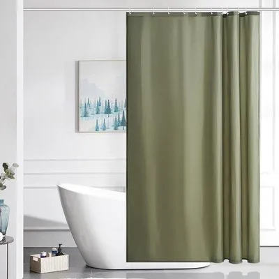 Obrázek produktu pro Sprchový závěs 120 x 180 cm, polyester, odolný proti plísním, zelený